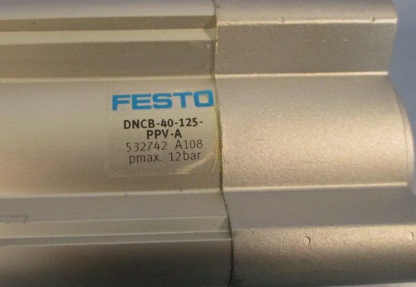Festo DNCB-40-125-PPV-A Standard Cylinder 125 mm Stroke, 40 mm Piston Diameter For Discount - Image 4