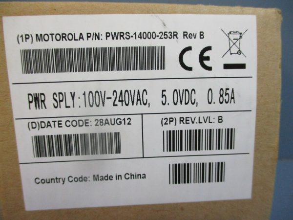 Motorola PWRS-14000-253R Rev B Power Supply 100V-240Vac 5.0VDC .85A NEW Hot on Sale - Image 5