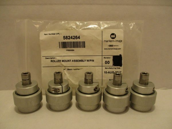Marken Imaje Roller Mount Assembly w Pin 5824264 Rev. 00 NEW LOT OF 5 Supply