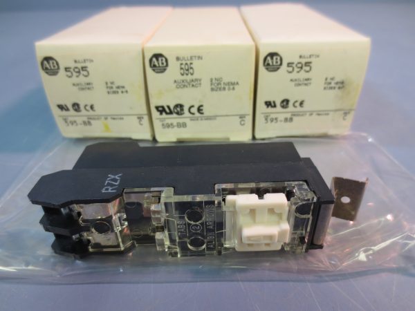 NIB Lot of 3 Allen Bradley 595-BB Series C Auxiliary Contact Online now