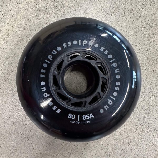 Endless Wheels Inline Skate Wheels - 80mm Black - 4 PACK For Sale