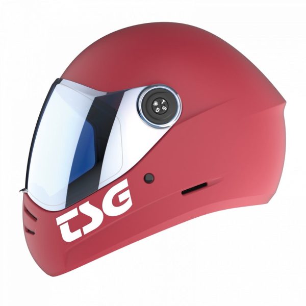 TSG PASS 2.0 (Satin Gentle Red) - Full Face Helmet + Bonus Visor Online now - Image 3
