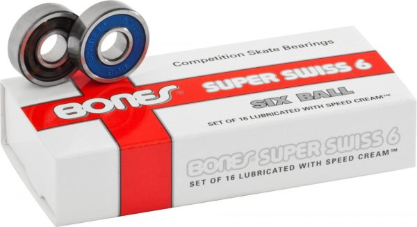 Bones® Super Swiss 6 Roller Skate bearings 8mm (16 pack) Hot on Sale